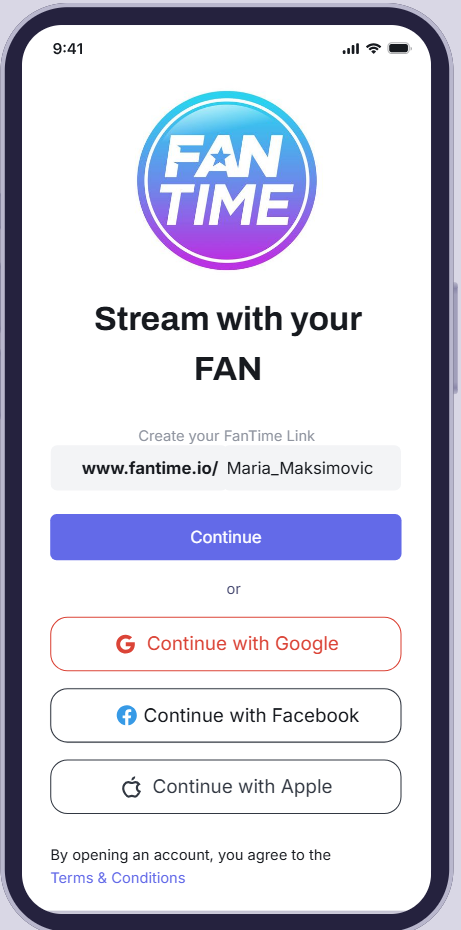 Signup Screen